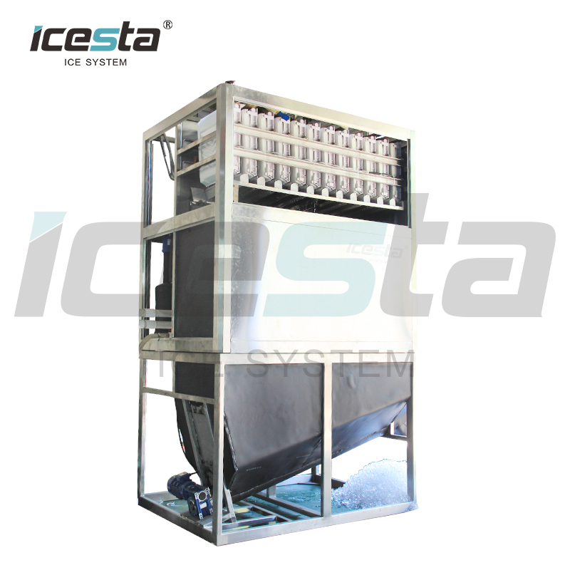 Icesta 5 Ton Ice Cube Machine Block Cube Ice Maker Machine Crystal