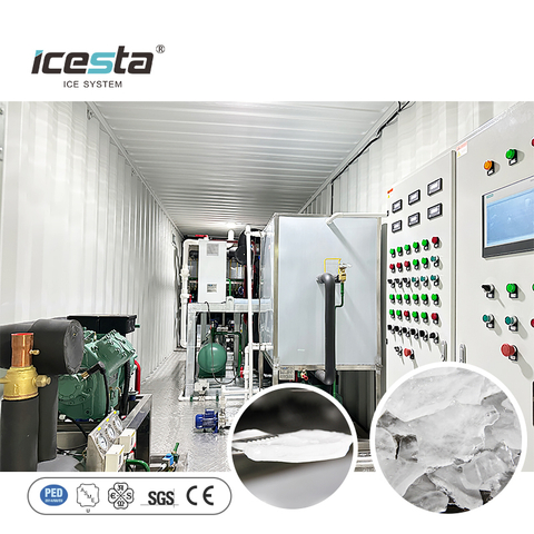 Stainless Steel 30T Ice Plate Machine for Industrial Concrete Cooling, Durable