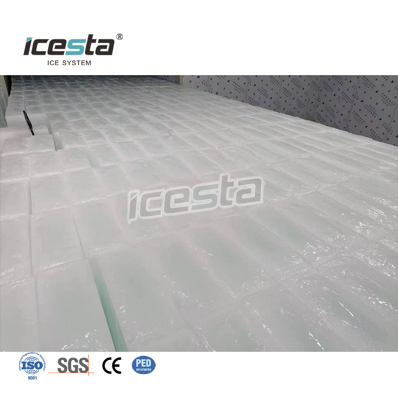 ICESTA Full Automatic 40T/Day Direct Cooling Block Ice Making Machine