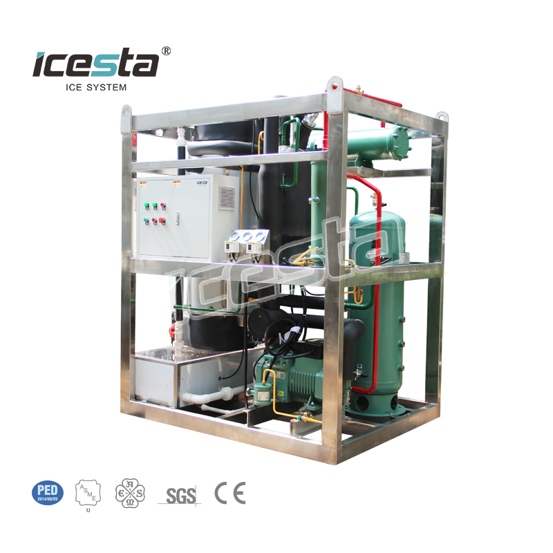 ICESTA 2 Ton Water-Cooled Tube Ice Machine