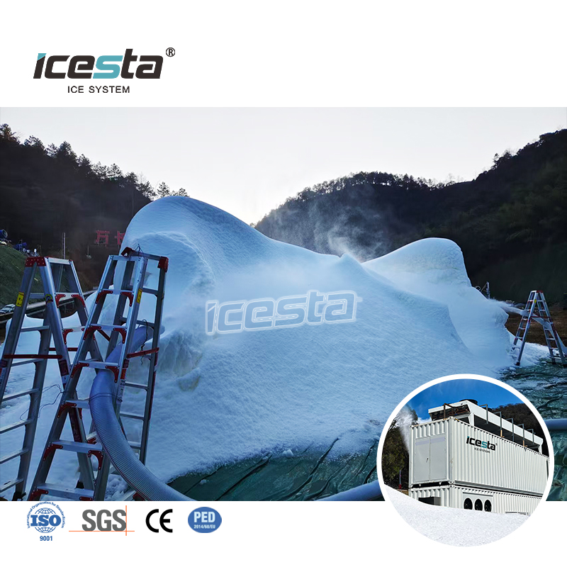 ICESTA All-Weather High Temperature Snow Making System for Indoor Ski Resort