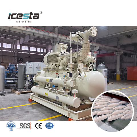 ICESTA High Efficiency Ammonia Ice Making Refrigeration System