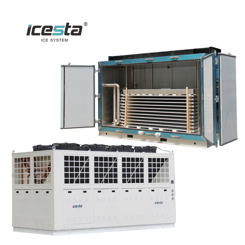 Contact horizontal freezer & Condensing unit ICESTA Low temp $20000-$50000