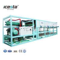 ICESTA Customized automatic Energy Saving Long Service Life high quality 15t industrial direct cooling ice block making machine $45000 ~ $53000