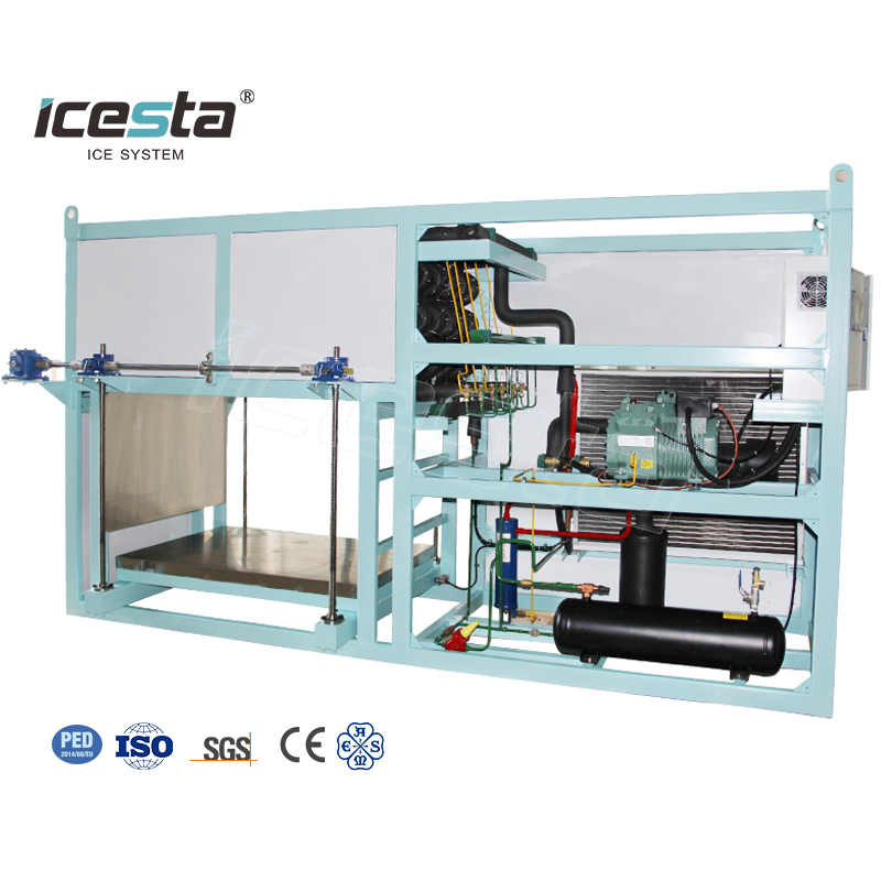 Direct-cooling Block ice machine 1-5t