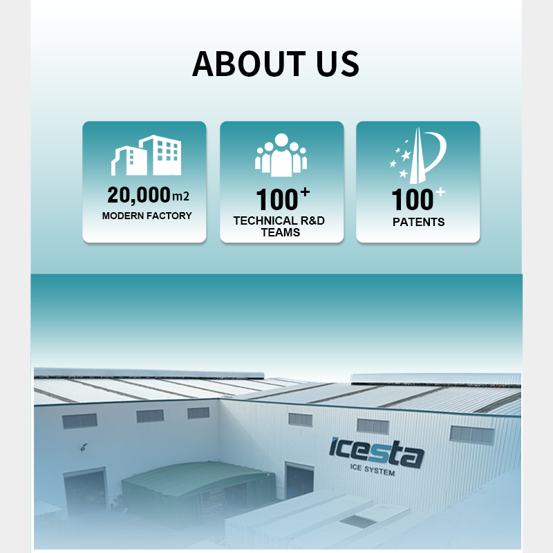 Icesta 50 Ton Stainless Steel Ice Tube Maker Machine, High Productivity, Long Service Life