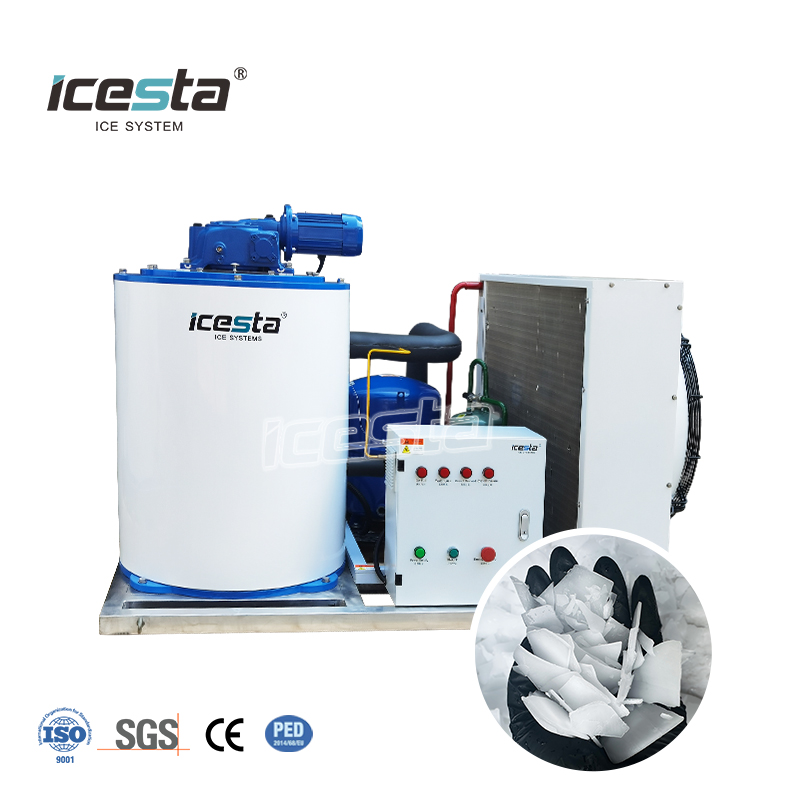 ICESTA 300kg 500kg 1 Ton Commercial Flake Ice Machine | Direct For Sale