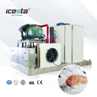 ICESTA 25 Ton Industrial Commercial Flake Ice Machine | Strong Durability