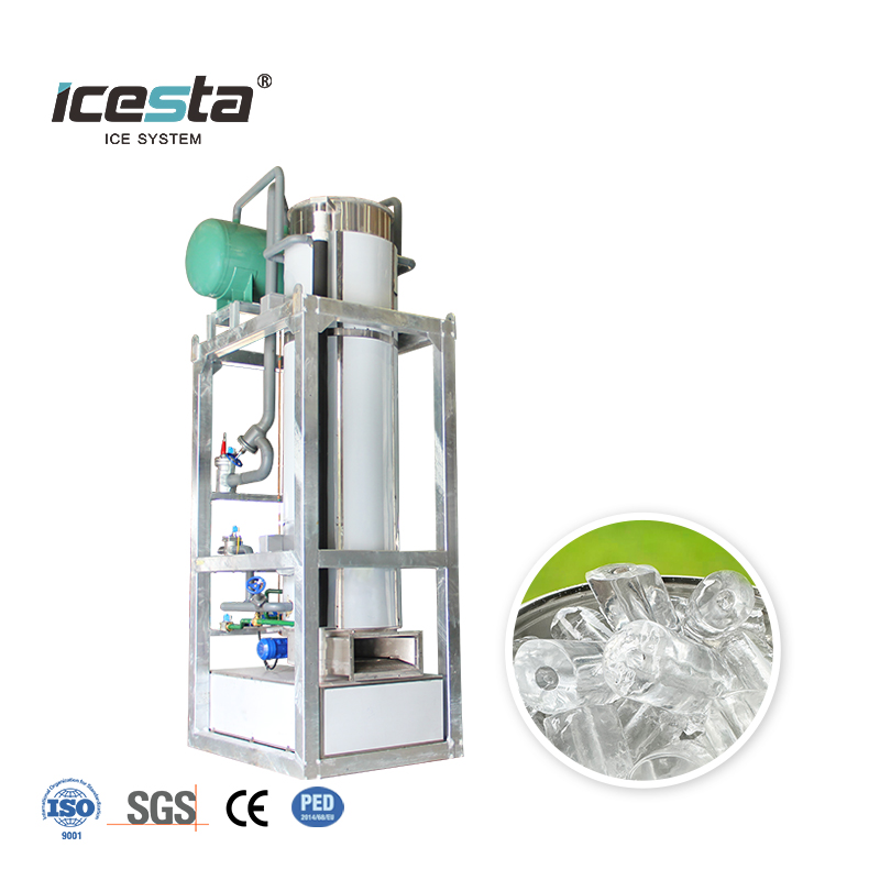 ICESTA 50 Ton Stainless Steel Industrial Tube Ice Machine