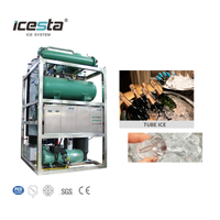ICESTA 15 Ton Industrial Water-Cooled Tube Ice Machine