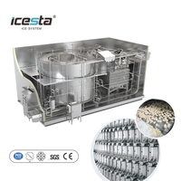ICESTA Awtomatikong iqf Spiral Freezer mabilis na nagyeyelong makina Pang-industriya Compact at Kalinisan Self-stacking Spiral Freezer