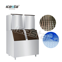Customized Icesta Small 700kg Bawat Araw Crystal Clean cube ice automatic ice cube machine $2000 - $5000