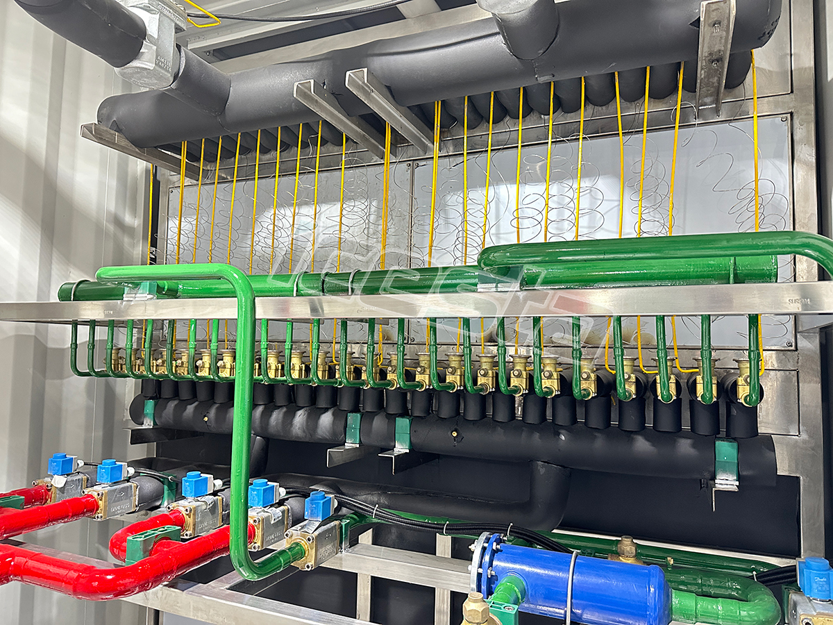 All-In-One Containerized Plate Ice Plant & Auto Storing & Delivery System with 30t - 100t For concrete cooling US$480000