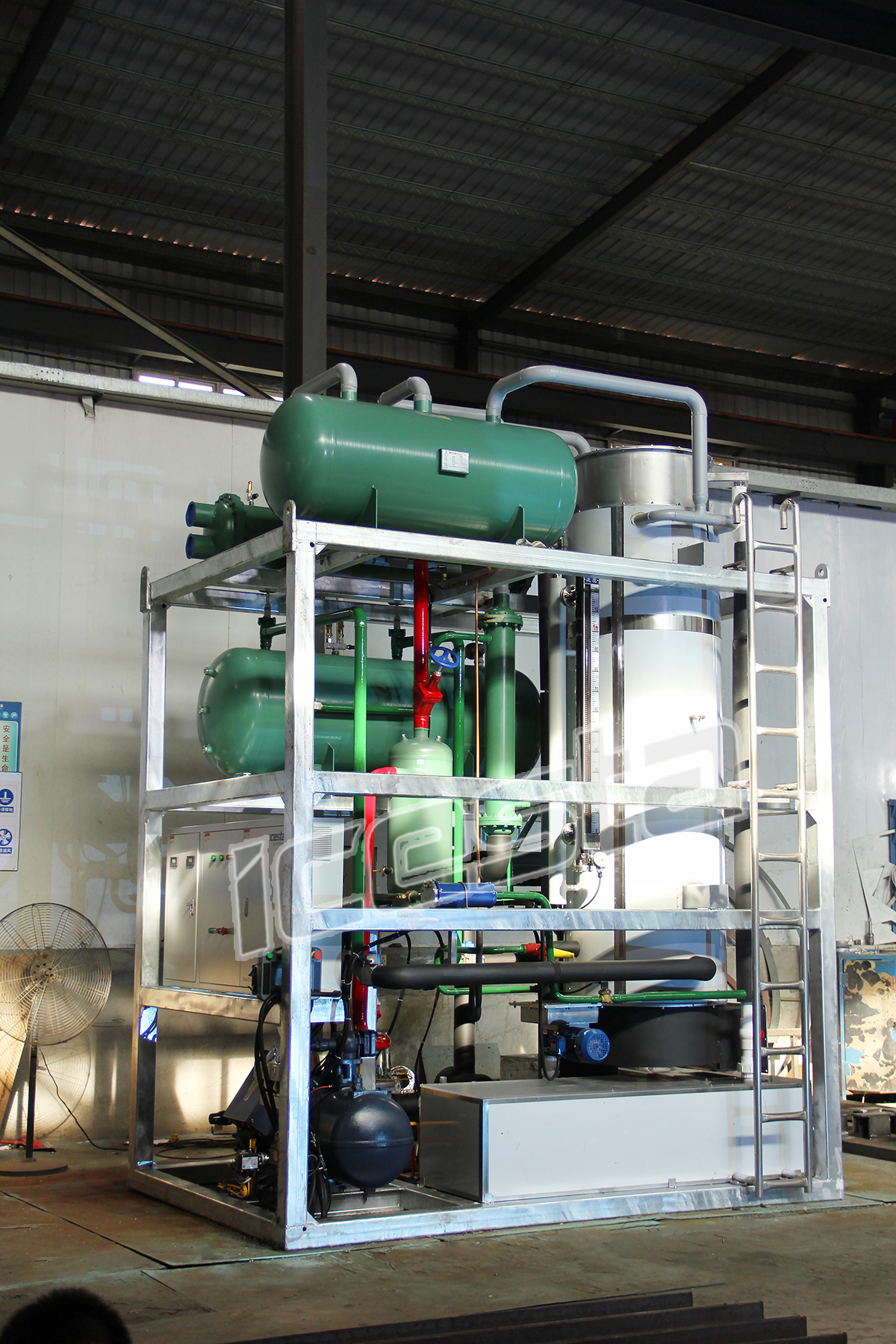 Tube ice machine 15 ton industrial ICESTA automatic high relible edible tube ice water cooling Long Service Life US$42000 - $50000