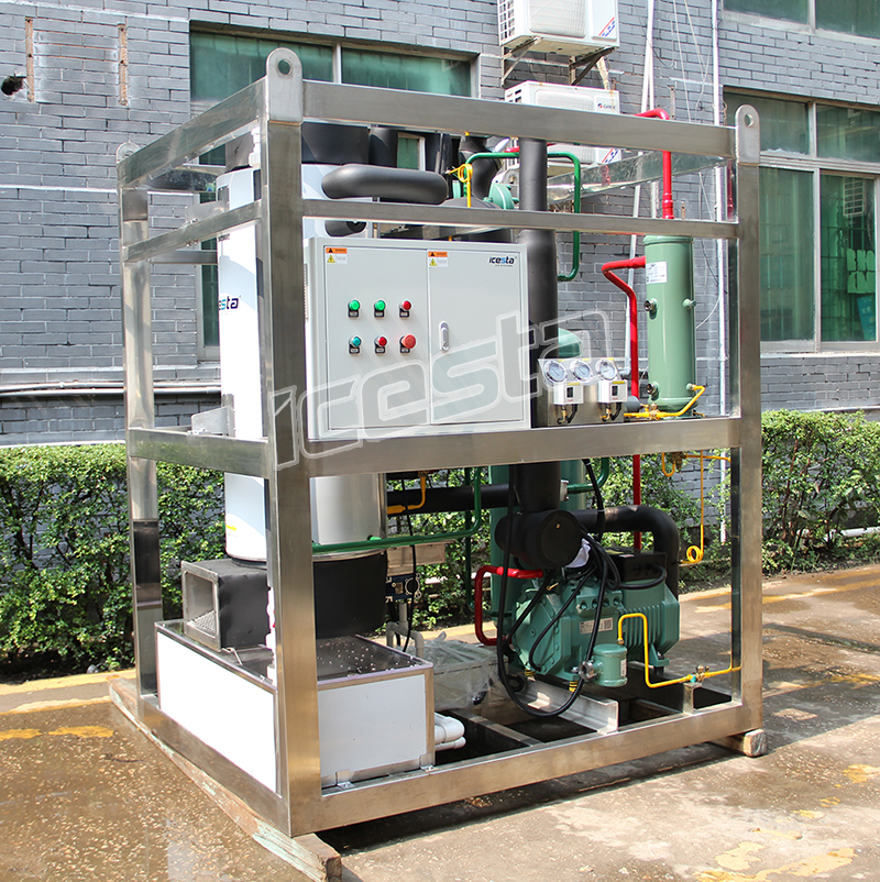 ICESTA automatic high relible edible solid tube ice Long Service Life Stainless Steel water cooling 2 ton ice tube machine $10000-$15000