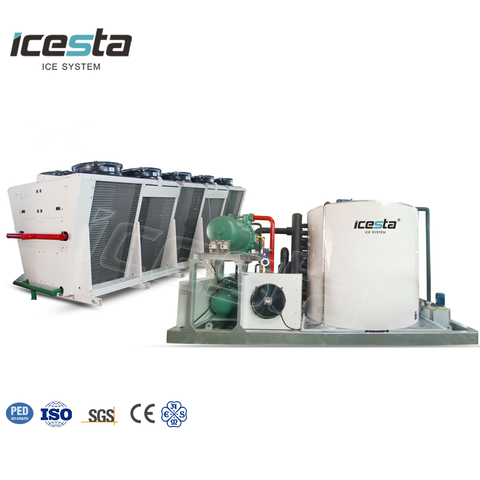 40t Flake Ice Making Machine for Fishery | ICESTA Manufacturer