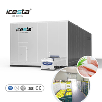 ICESTA Nako-customize na High Reliable Quick Freezing Technology Easy Operation Double Spiral Freezer para sa Seafood Shrimp