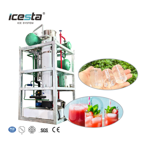 ICESTA 20 Ton Industrial Tube Ice Machine