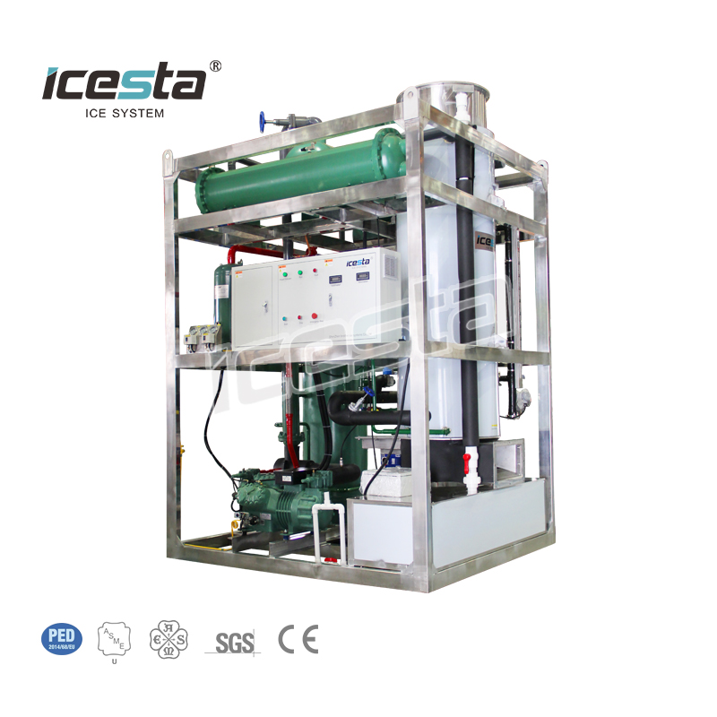 ICESTA 10 Ton Industrial Air-Cooled Tube Ice Machine