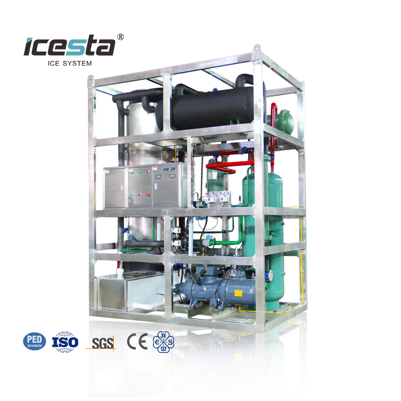 ICESTA 10 Ton Industrial Air-Cooled Tube Ice Machine