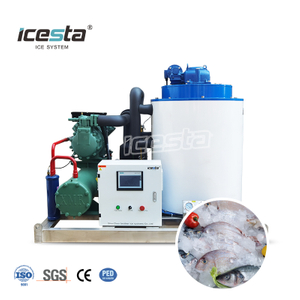 ICESTA 3 Ton Water Cooling Stainless Steel Flake Ice Machine