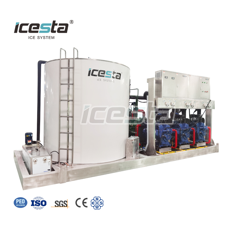 Stainless steel industrial flake ice machine ICESTA Customized energy-saving High Productivity Long Service Life 15 20 25 30 Ton $40000-$78000