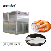 ICESTA 5 Ton High Quality PLC Control Stainless Steel Plate Ice Machine