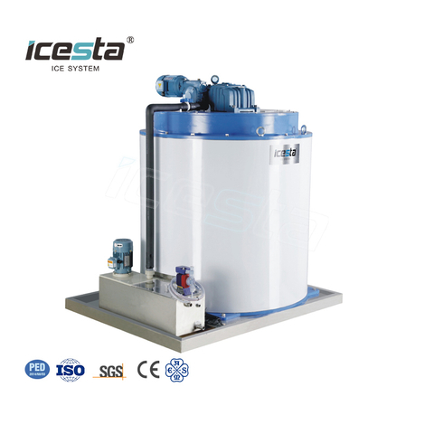 ICESTA 3 Ton Water-Cooled Evaporator for Ammonia Ice Plant