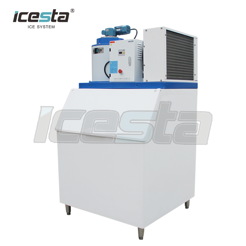 500kg Commercial flake ice machine with ice bin for super market