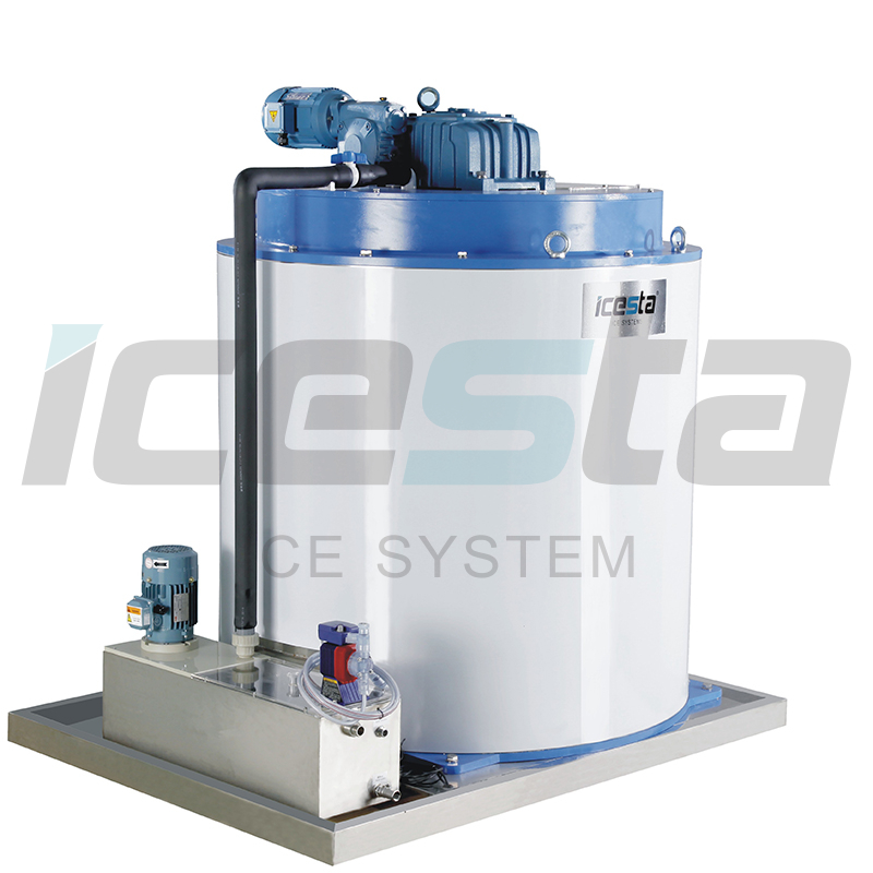 Icesta 2 Ton Water Cooling Ice Flake Ice Machine Evaporator for Ammonia Ice Plant