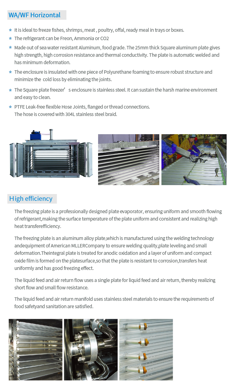 ICESTA Stainless Steel Low Temp Horizontal Plate Freezer with Condensing Unit $20000-$50000