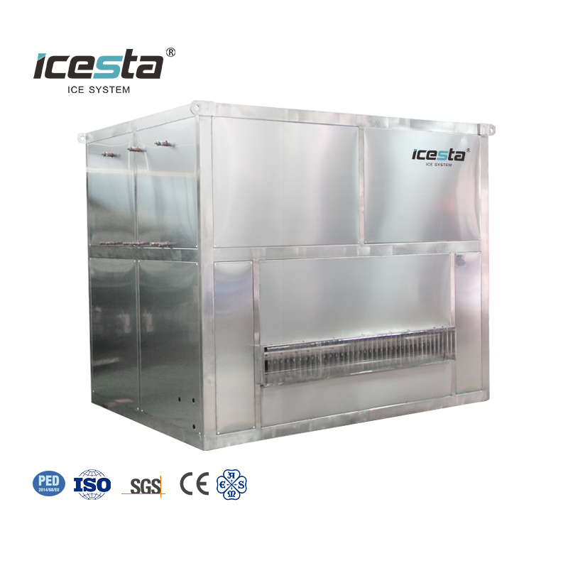 ICESTA 10 Ton Stainless Steel Plate Ice Machine, High Quality Automatic Long Service Life 
