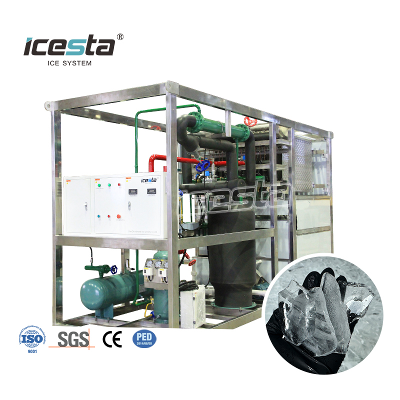 ICESTA 10 Ton 304SS Automatic Industrial Plate Ice Machine