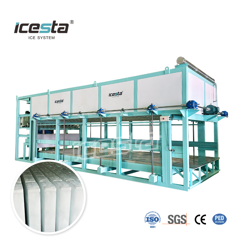 Icesta personalizado autom&aacute;tico de economia de energia longa vida &uacute;til de alta qualidade 15t industrial m&aacute;quina de fabrica&ccedil;&atilde;o de blocos de gelo com resfriamento direto 