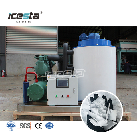 ICESTA 1-5 Ton Marine Salt Water Flake Ice Machine for Boat