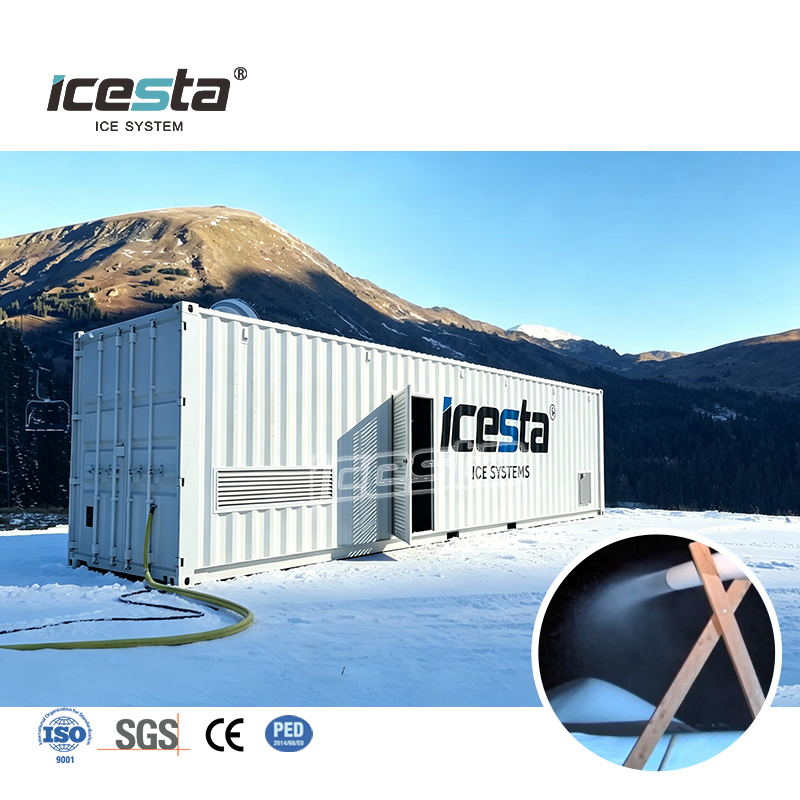 ICESTA Industrial Grade All-Year Snow Maker for Indoor Ski Resort Construction Project