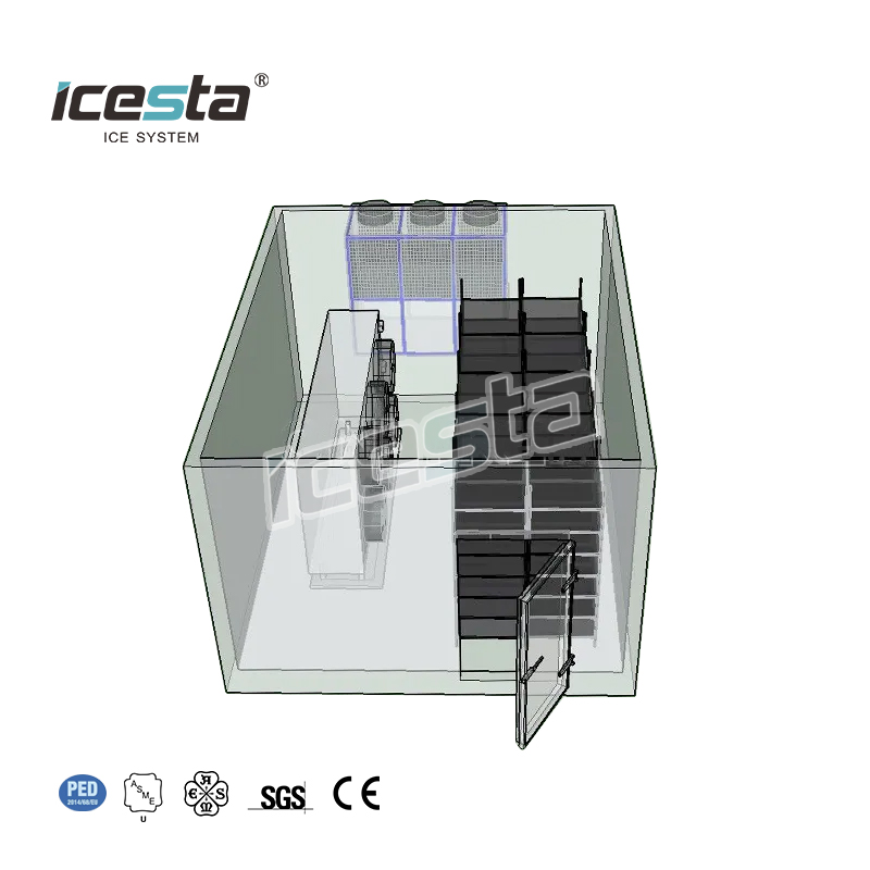 Stainless Steel Industrial Air Blast Freezer For Automic Chicken Beef Mutton Storage 