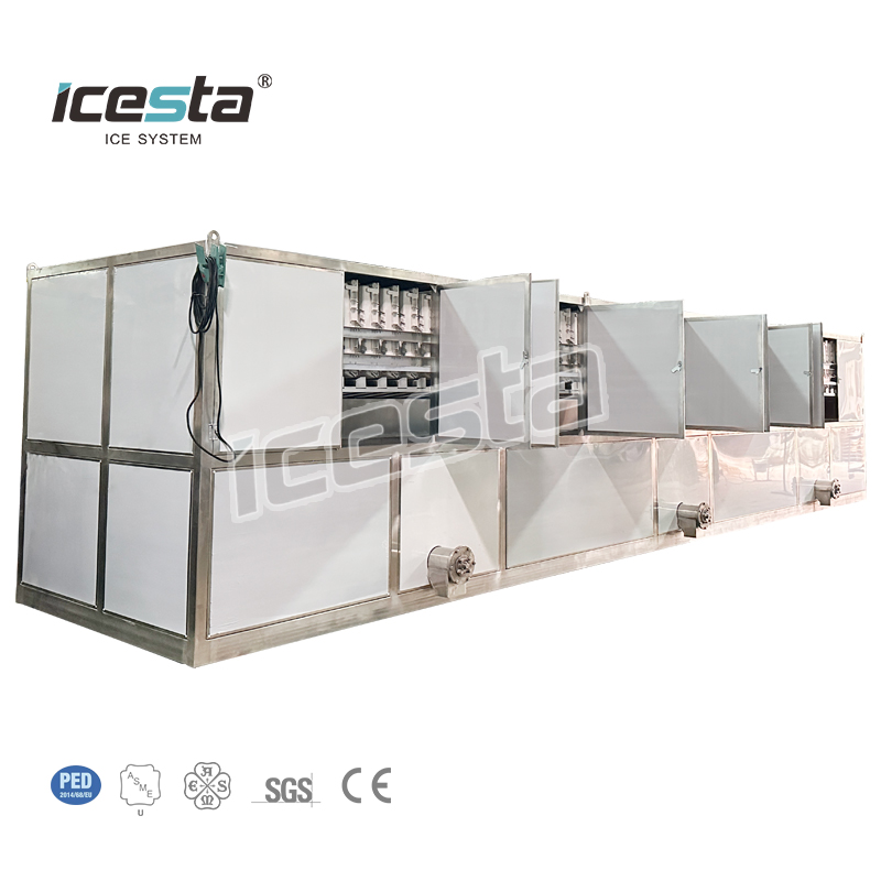 Industrial cube ice machine with 13 ton air cooling Stainless Steel for beverage shop, restaurant, bar $70000 