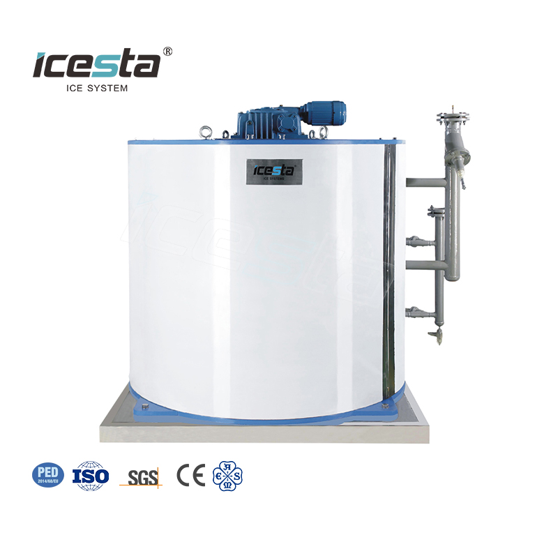 ICESTA 10 Ton Industrial Flake Ice Evaporator Drum | Factory Price