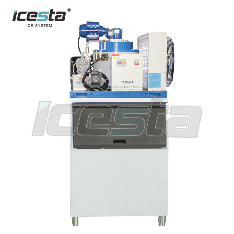 500kg Commercial flake ice machine with ice bin for super market