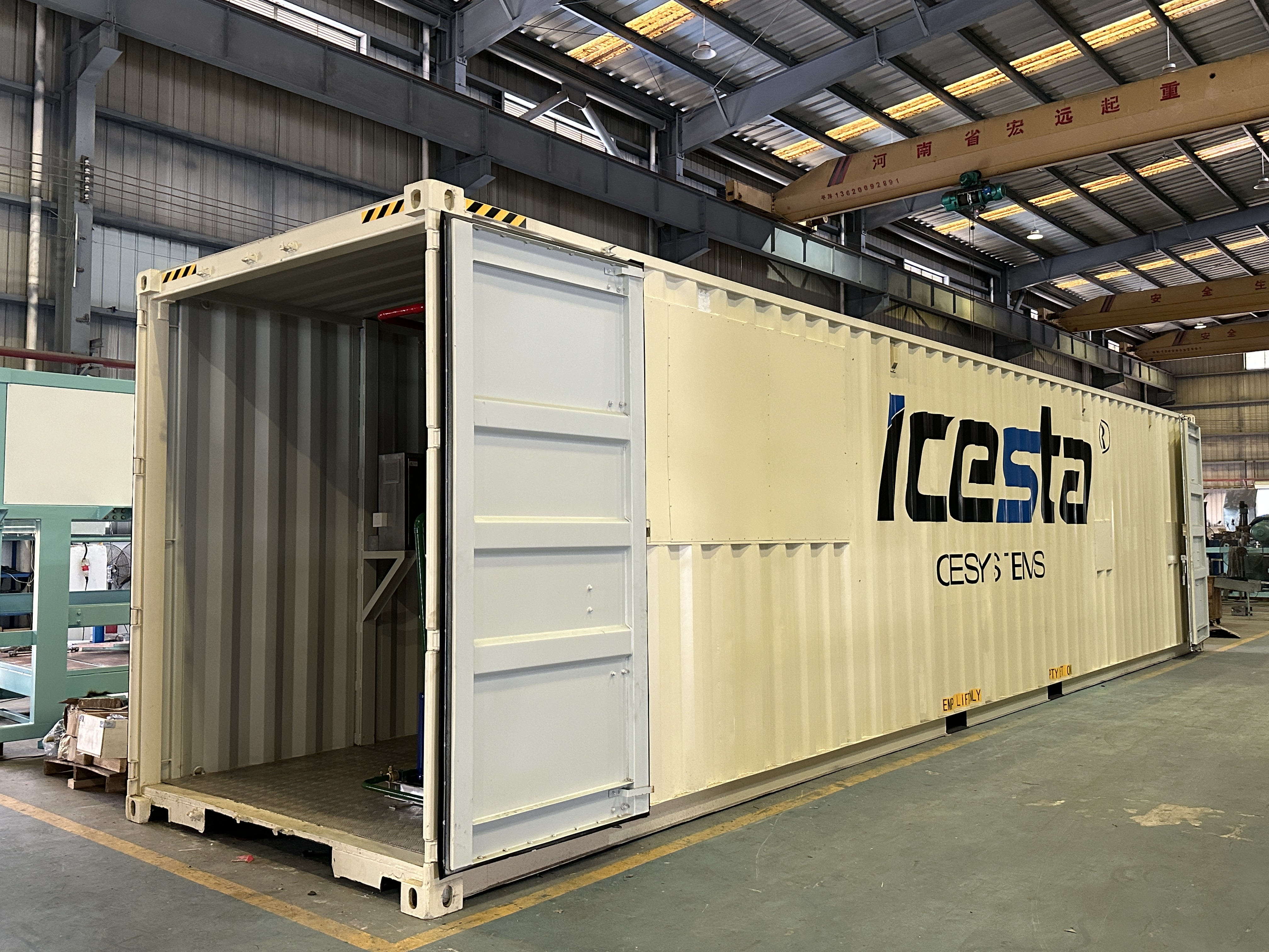 ICESTA 10TPD Containerized Slurry Ice System Enters Performance Adjustment Phase with Outstanding Ice Quality