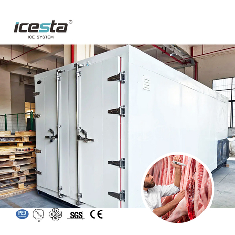 Stainless Steel Industrial Air Blast Freezer For Automic Chicken Beef Mutton Storage 