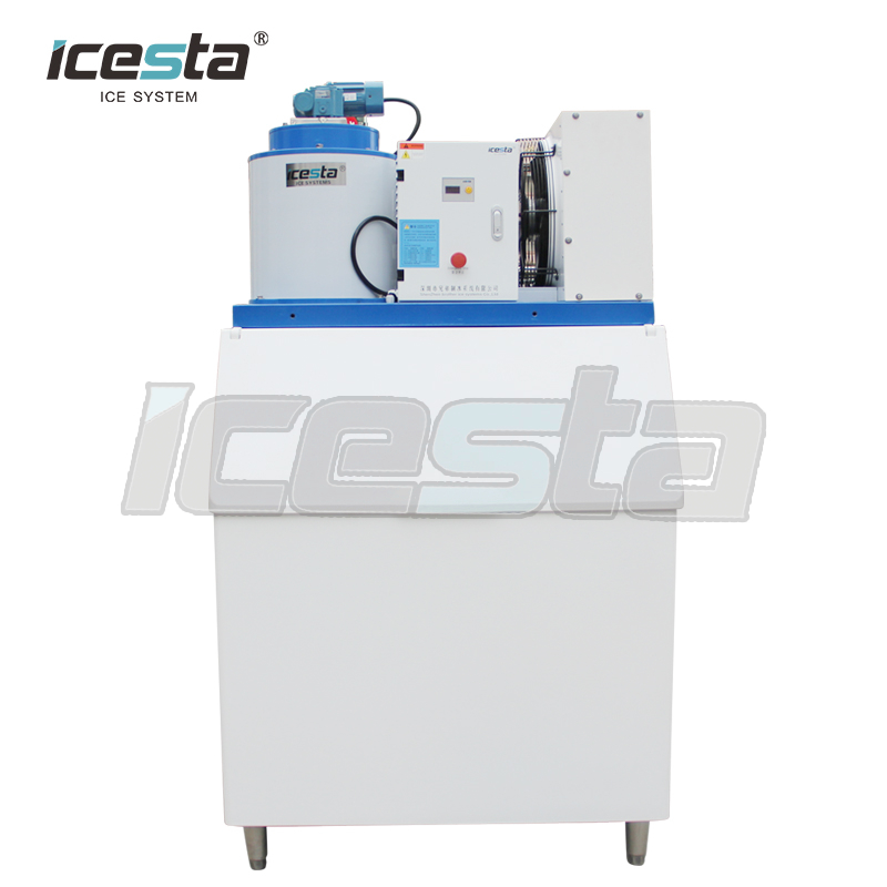 500kg Commercial flake ice machine with ice bin for super market