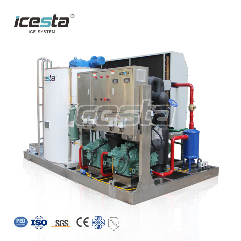  ICESTA stainless steel air cooling Seawater flake ice machine (land-based) 3T-10t $10000-$35000