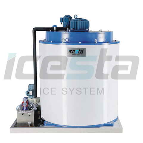 ICESTA CE Approved Automatic Flake Ice Maker Drum Evaporator Ammonia Ice Plant