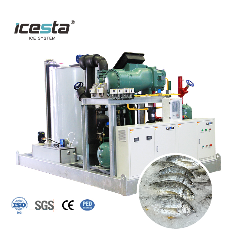 ICESTA 8-15 Ton Industrial Flake Ice Machine para sa Isda