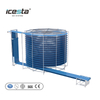 ICESTA Automatic iqf Spiral Freezer quick freezing machine Industrial Compact and Hygienic Self-stacking Spiral Freezer