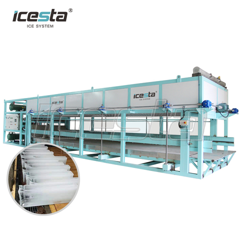 Customized Icesta Full automatic 13.5T daily capacity Direct Cooling Block ice machine $30000 - $50000