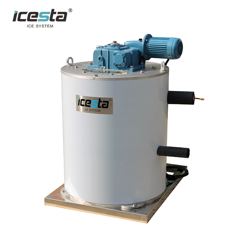 Icesta 2Ton/day 2000kg Flake Ice Evaporator For Fishery Fish Fresh Food Cooling