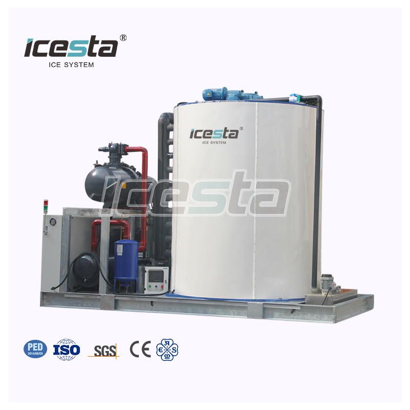  ICESTA 20t 25t 30t Piston compressors rack Industrial flake ice machine $55000 - $75000